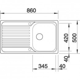 Мойка Blanco Tipo 45 S 511942