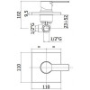 Смеситель для душа Paffoni Red RED010CR/M 227584 хром