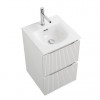 BelBagno Тумба с раковиной Uno mini 40 подвесная Bianco Opaco с раковиной BB-8099-3-40