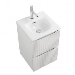 BelBagno Тумба с раковиной Uno mini 40 подвесная Bianco Opaco с раковиной BB-8099-3-40