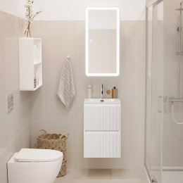 BelBagno Тумба с раковиной Uno mini 40 подвесная Bianco Opaco с раковиной BB-8099-3-40