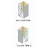 Kolpa San Душевая дверь в нишу Terra flat TV/S 90 L
