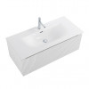 BelBagno Тумба с раковиной Uno 100 с 1 ящиком подвесная Bianco Opaco с раковиной BB-8099-100