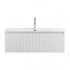 BelBagno Тумба с раковиной Uno 100 с 1 ящиком подвесная Bianco Opaco с раковиной BB-8099-100