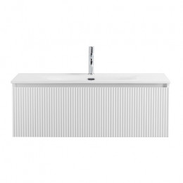 BelBagno Тумба с раковиной Uno 100 с 1 ящиком подвесная Bianco Opaco с раковиной BB-8099-100