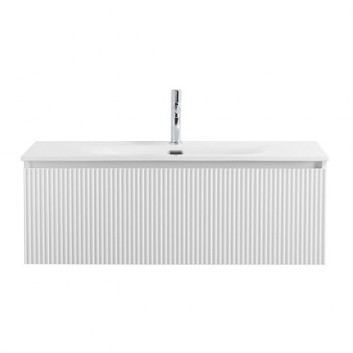 BelBagno Тумба с раковиной Uno 100 с 1 ящиком подвесная Bianco Opaco с раковиной BB-8099-100