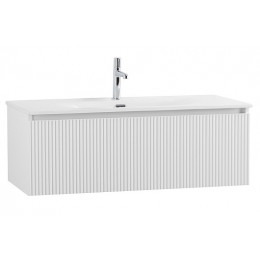 BelBagno Тумба с раковиной Uno 100 с 1 ящиком подвесная Bianco Opaco с раковиной BB-8099-100