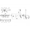 Смеситель для ванны Paffoni Light LIG001HG золото