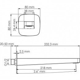 Смеситель для раковины WasserKraft A9551.316 белый