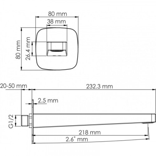 Смеситель для раковины WasserKraft A9551.316 белый