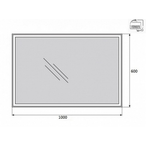 BelBagno Зеркало SPC-GRT-1000-600-LED-TCH