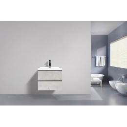 BelBagno Тумба с раковиной LUCE 600 Stucco Cemento Leggero