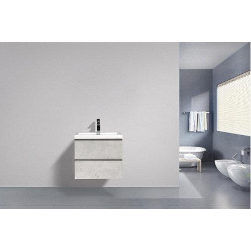 BelBagno Тумба с раковиной LUCE 600 Stucco Cemento Leggero