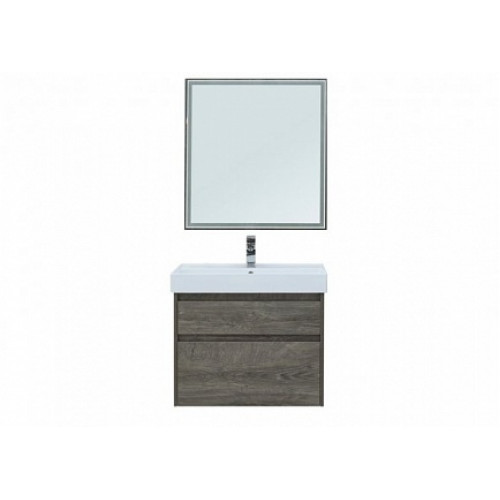 Aquanet Тумба с раковиной Nova Lite 75 2 ящика, дуб рошелье