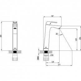Смеситель для раковины Lemark Unit LM4509C