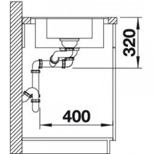 Кухонная мойка Blanco Metra 6 S-F, антрацит