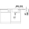 Мойка Blanco Zia 9E арт. 518950 темная скала, 93*51 см