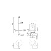 Смеситель для раковины Paffoni Light LIG007HGSP70 золото медовое брашированное