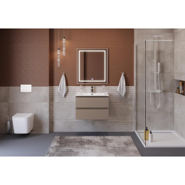 BelBagno Тумба с раковиной Kraft 60 подвесная Бежевый матовый