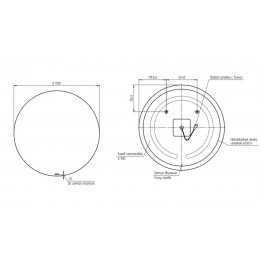 Зеркало ECLIPSE smart 100x100