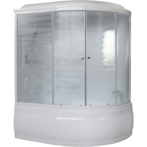 Royal Bath Душевая кабина ALP RB 170ALP-C-L 170x100 L с г/м стекло матовое профиль белый