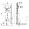 Инсталляция для унитаза Oli OLI120 Plus 177306 пневматическая