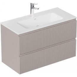 Aquanet Мебель для ванной Джейн 2.0 100 Flat подвесная мокко матовый