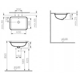 Vitra Раковина "S20" 5474B003-0618