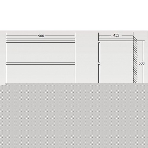 BelBagno Тумба с раковиной ALBANO 900 Bianco Lucido