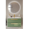 BelBagno Мебель для ванной Eco Cer-N 80 CZR-8095-80 фисташковый софт ручки сатиновое золото