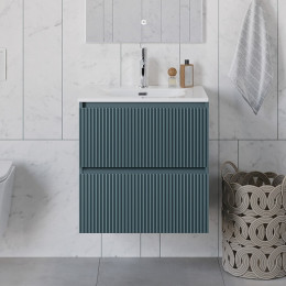 BelBagno Тумба с раковиной Uno 70 подвесная Голубой матовый с раковиной BB-8099-70