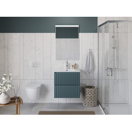 BelBagno Тумба с раковиной Uno 70 подвесная Голубой матовый с раковиной BB-8099-70