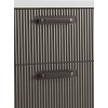 BelBagno Тумба с раковиной Due 50 подвесная Оружейная сталь ручки Матовый тёмный никель