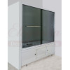Elegansa Шторка для ванны "VORHANG" Grey (3100) тонированное стекло