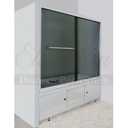 Elegansa Шторка для ванны "VORHANG" Grey (3100) тонированное стекло