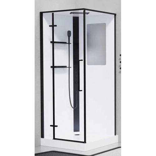 Esbano Душевая кабина ESM-QUADRO-90 (Left) 90x90 профиль чёрный