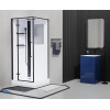 Esbano Душевая кабина ESM-QUADRO-90 (Left) 90x90 профиль чёрный