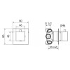 Переключатель потоков Cezares CZR-DEV5-01-Cr хром