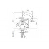 Смеситель для раковины Frap F13732-B хром
