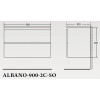 BelBagno Мебель для ванной ALBANO 900 Pino Scania, BTN