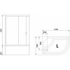 Royal Bath Душевой уголок RB 8120BK-С 1200x800x2000 L