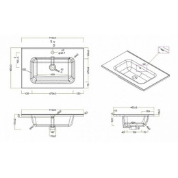 BelBagno Тумба с раковиной KRAFT 700 Bianco Opaco