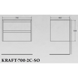 BelBagno Тумба с раковиной KRAFT 700 Bianco Opaco