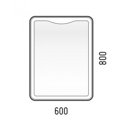Зеркало Corozo Орли 60 см SD-00001115 белое c подсветкой