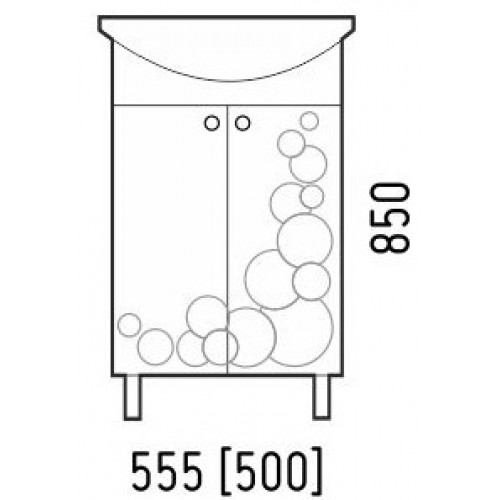 Corozo Мебель для ванной Орфей 55