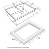 Мойка для кухни Paulmark Next-Skew PM885844-GM 58x44 вороненая сталь