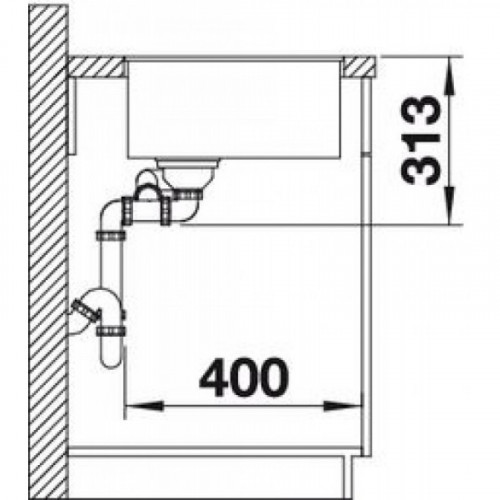Кухонная мойка Blanco Subline 340/160-F, кофе