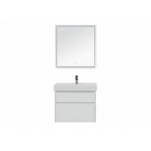 Aquanet Тумба с раковиной Nova Lite 75 2 ящика, белая