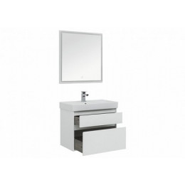 Aquanet Тумба с раковиной Nova Lite 75 2 ящика, белая