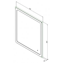 Aquanet Мебель для ванной Оптима 70 подвесная дуб светлый/белый сатин